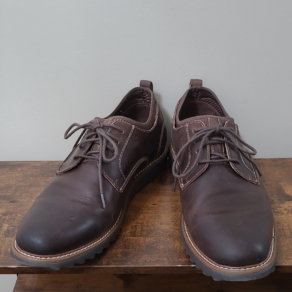 Dockers Dark Brown Leather Oxfords size 11.5